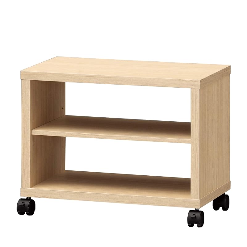 即納：【19V型テレビ用】 白井産業 テレビ台 ローボード テレビボード 同シリーズで組み合わせ自由自在 一人暮らしの部屋や狭いスペースにぴったりサイズ ナチュラルブラウン木目柄 ベーシックデザイン