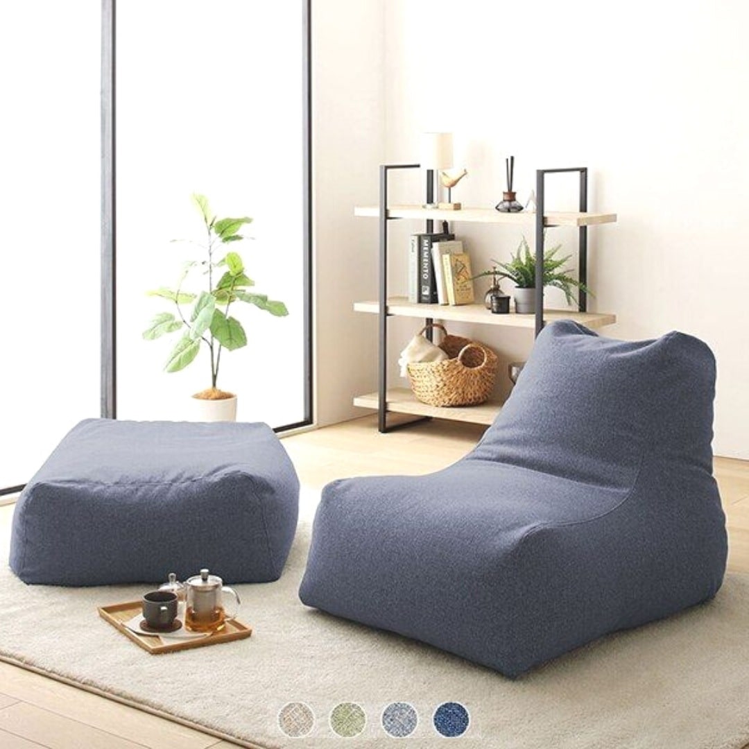 ビーズクッション　モック　ソファ単品 日本製 背もたれ クッション 1人掛け 10006