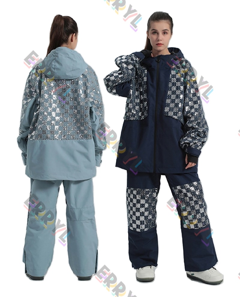 [3日内急速出荷] スノボ スノーボードウェア スキーウェア スノボウェ ジャケット ロングパンツ 上下セット 撥水防風 保温 雪遊び 暖かい