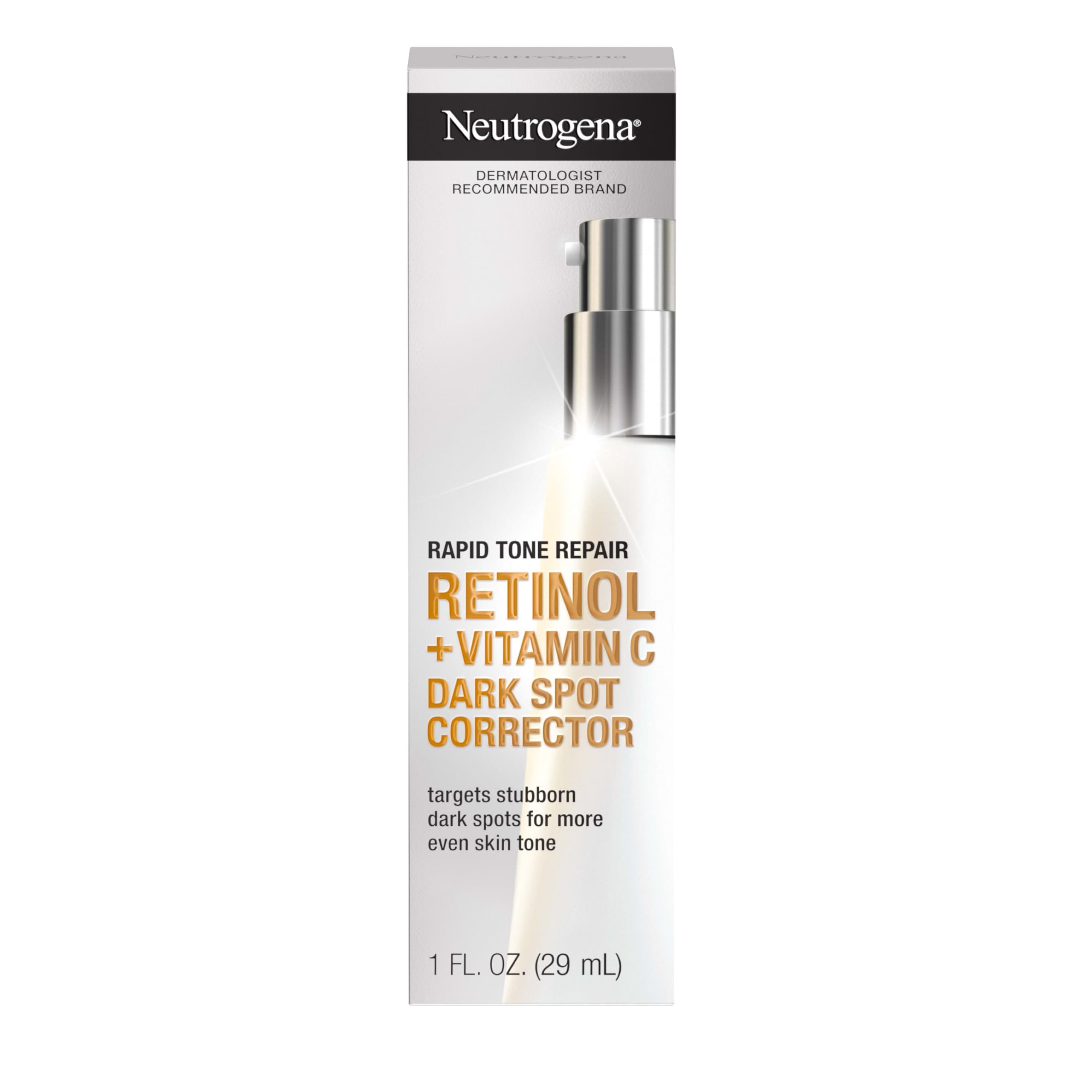 Neutrogena 皮膚の変色やシミの外観を減少させることがレチノールサビタミンCヒアルロン酸で迅速なトーン・修理ダークスポットコレクター1オズ
