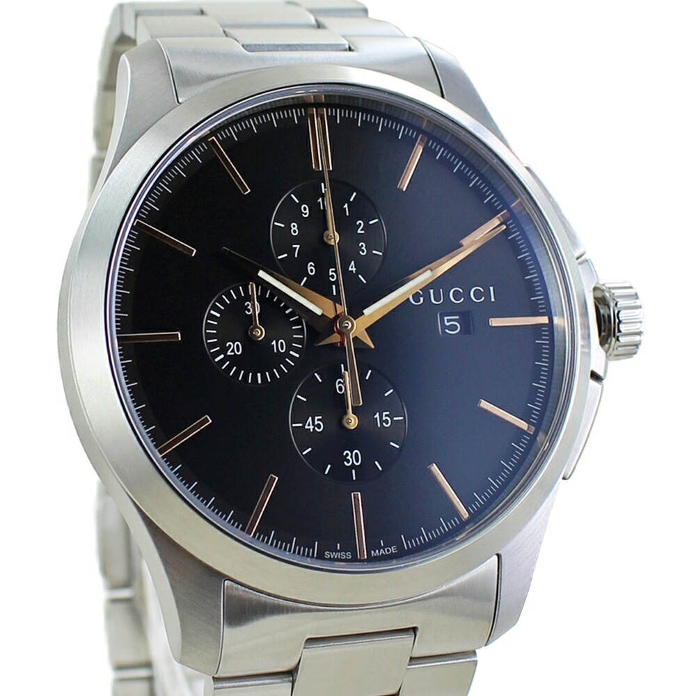 gucci グッチ 腕時計 手表 メンズ 収納ケース付き おしゃれ 高級腕時計 ブランド 男性 Gタイムレス クロノグラフ ラージウォッチ 誕生日プレゼント 記念日 ギフト ステンレス ブレスレットウ