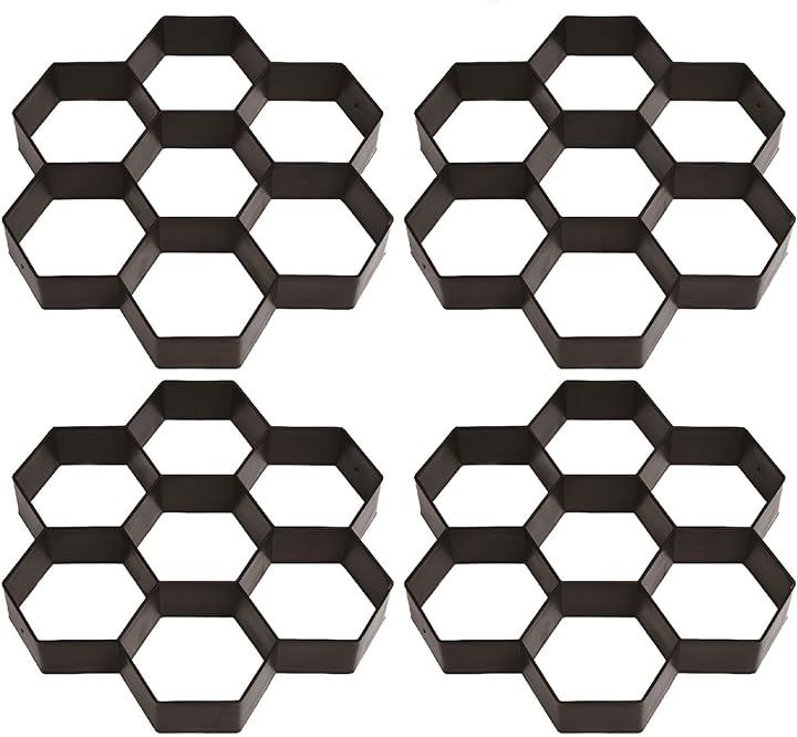 ガーデニングモールド コンクリート モルタル 型枠 DIY 舗装 歩道 石畳 敷石( Aタイプ)