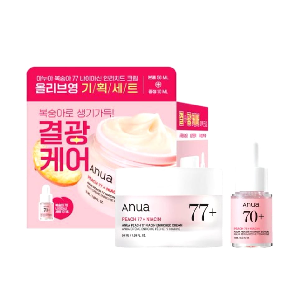 桃77ナイアシンインリッチドクリーム50ml企画(+桃セラム10ml)