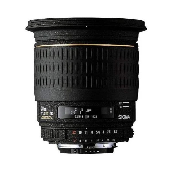 【中古】シグマ SIGMA 単焦点広角レンズ 20mm F1.8 EX DG ASPHERICAL RF ソニー SONY 用 フルサイズ対応