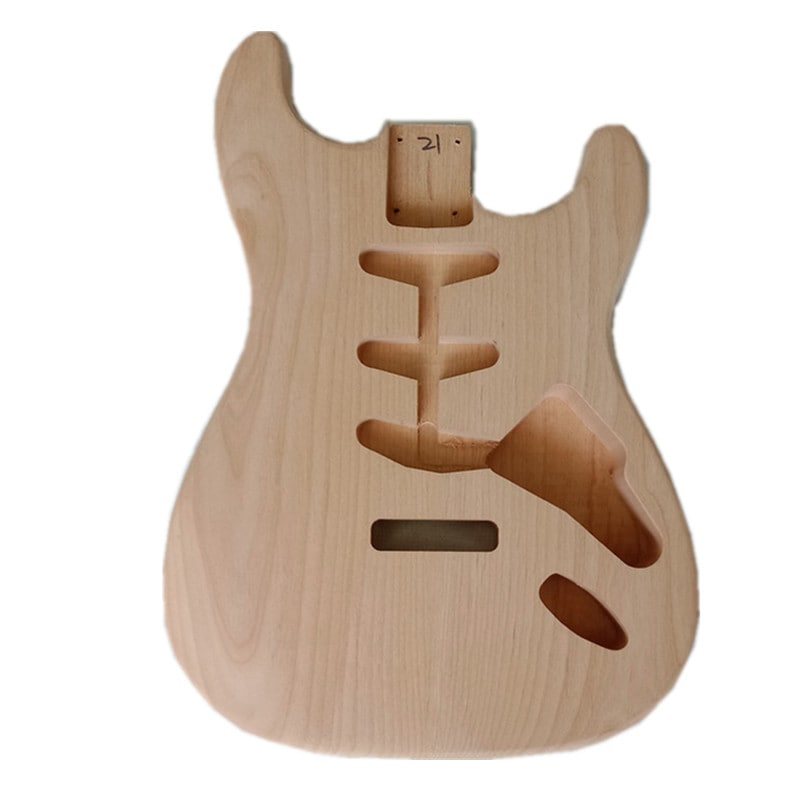 赤楊木6弦単揺動エレキギター本体トリプルシングルピックアップライン不塗装diyギター部品 HG634