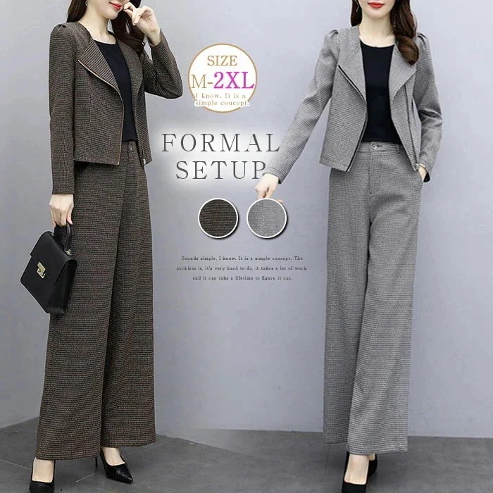 セットアップ レディース パンツスーツ ワイドパンツ ビジネススーツ 2点セット 入学式 スーツ ママ パンツスーツ ビジネス オフィス入学式 卒業式 入園式 卒園式 通勤 事務所 大人 きれいめ