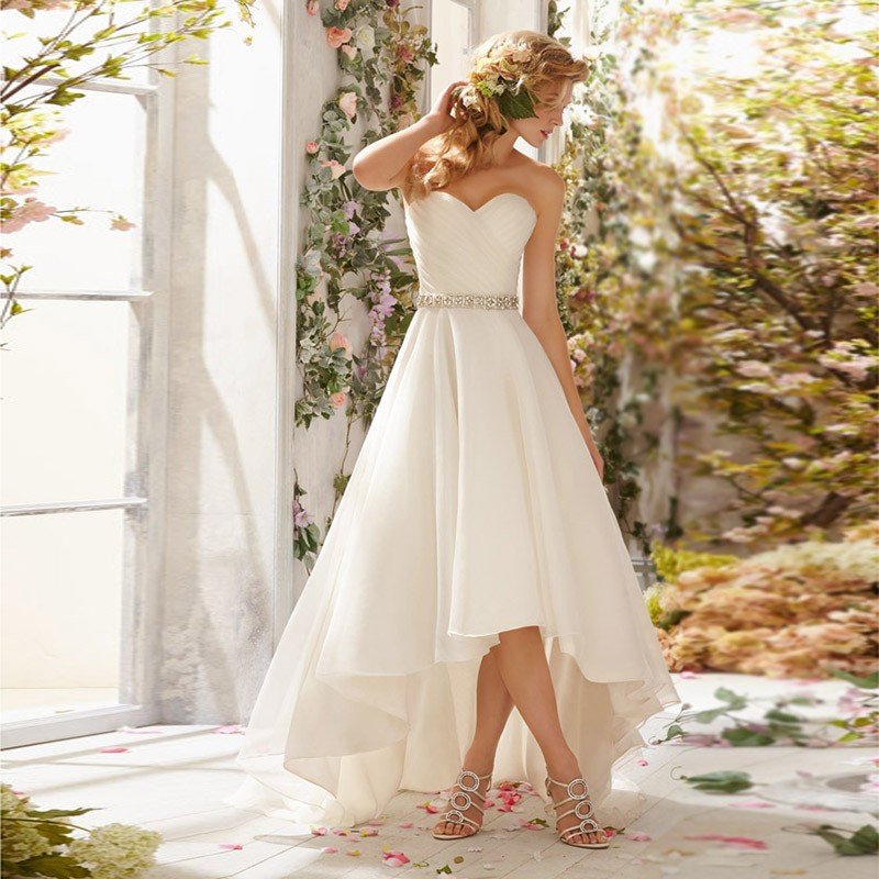 ウエディングドレス 安い 花嫁 ロングドレス トレーンドレス ウェディングドレス パ 結婚式 年末のプロモーション 前ミニ