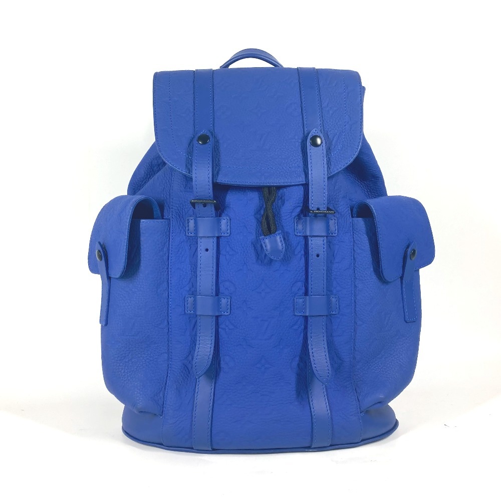 リュックサック M23189 クリストファー MM モノグラムトリヨン カバン トリヨンレザー ブルー 200,200円