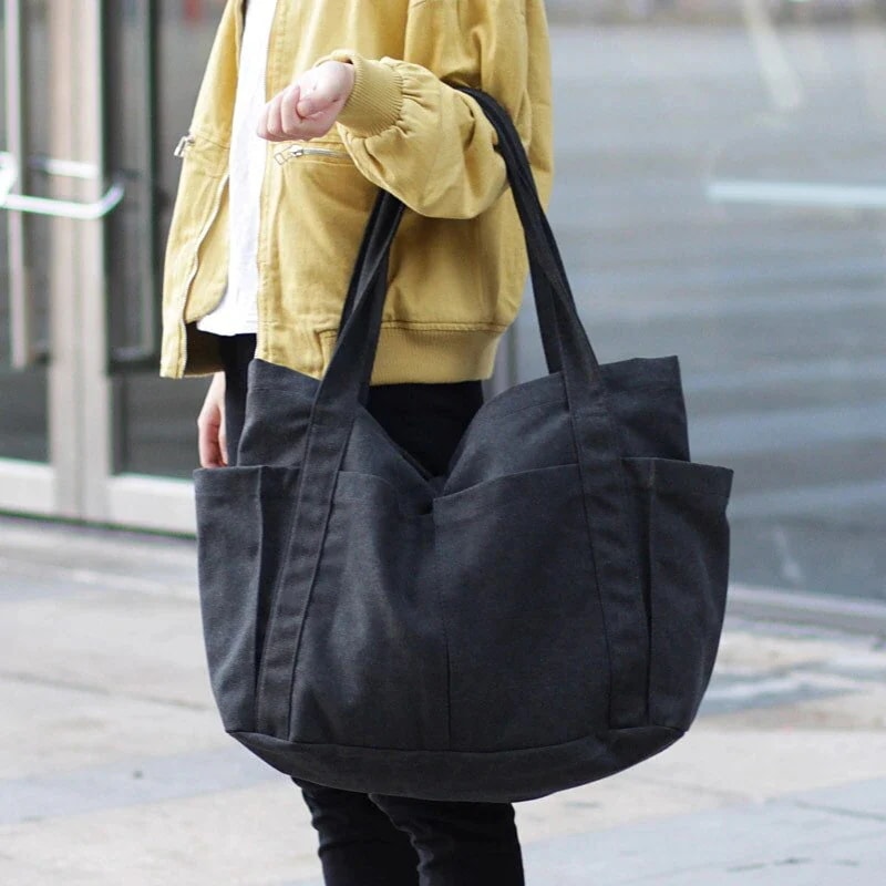 2023エコバッグトートバッグ 大容量ショルダーバッグ ミニバッグトートバッグ大容量エコバッグ新商品 帆布冬新商品 バッグ　ショルダーバッグ　丁寧な縫製で仕上げられた人気の定番アイテム 2023