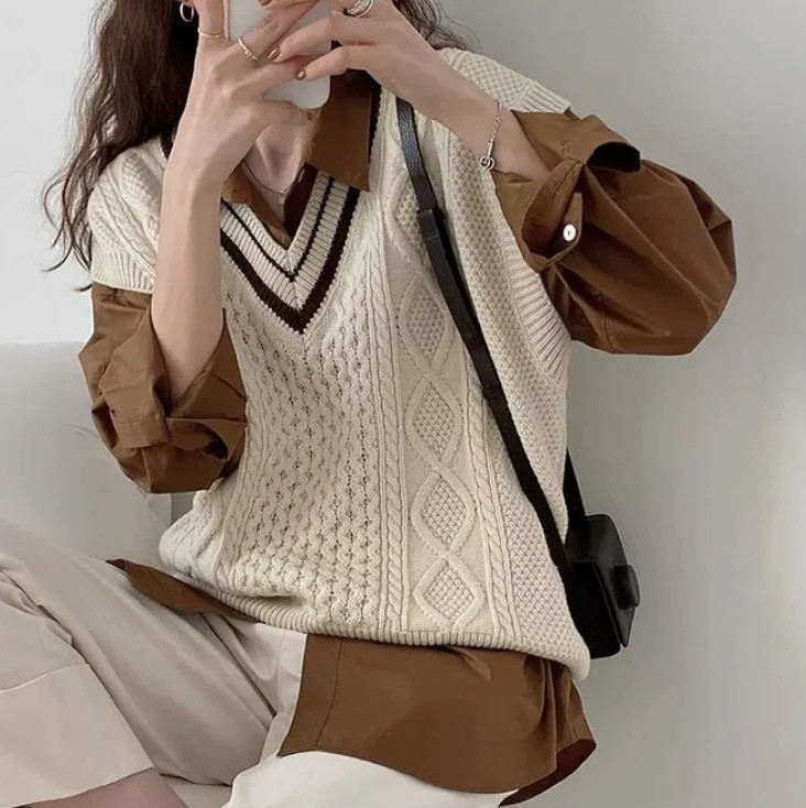 トップス デート カットソー ニットソー セーター ベスト 袖なし ノースリーブ かわいい 大人可愛い きれいめ シンプル カジュアル 大人 上品 おしゃれ お洒落 かっこいい レトロ 大人女子