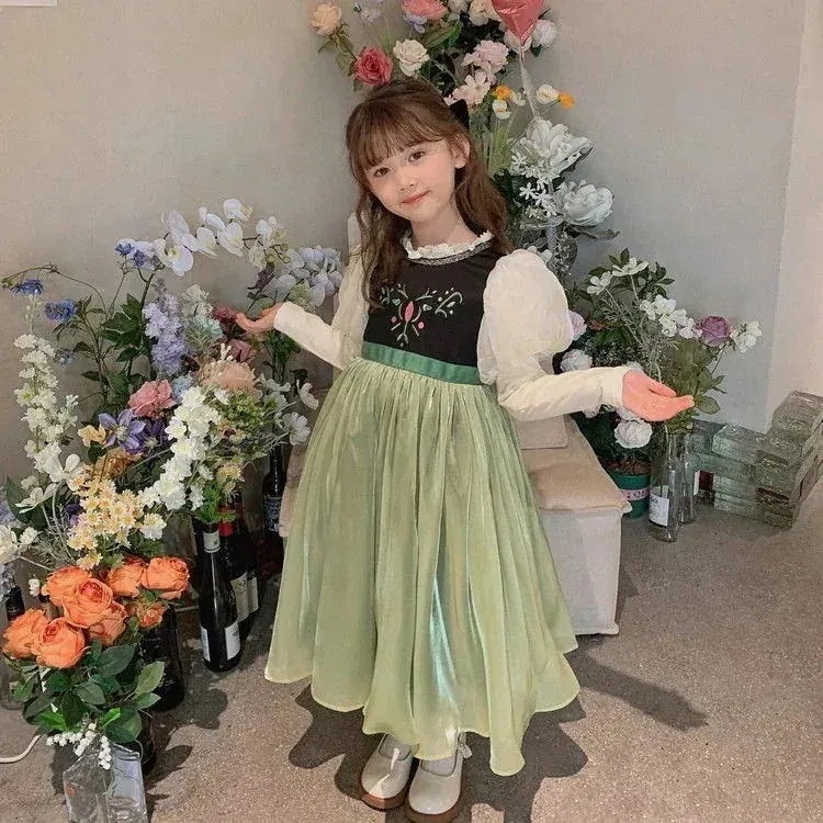アナ プリンセス ガールズ 子供服 女の子 ドレス ベビー 24 クリスマス 誕生日 ドレス スカート1346