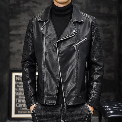 Qoo10] 品質いいな新品 ライダースジャケット 革