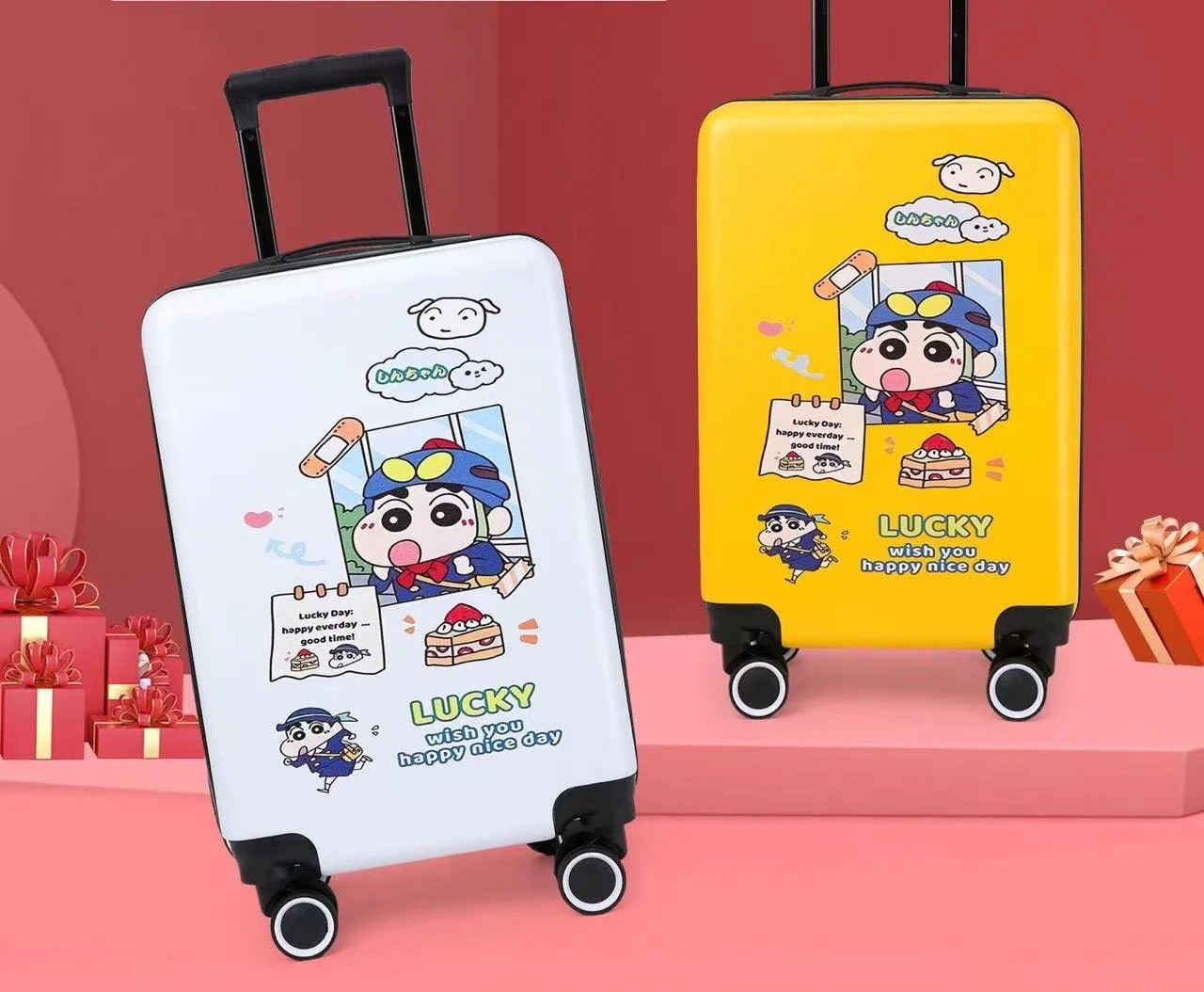 【期間限定特価】キャリーバッグ キャリーケースクレヨンしんちゃんキャラクタースパイダーマンスーツケース20インチユニバーサルホイールパスケース スーツケース