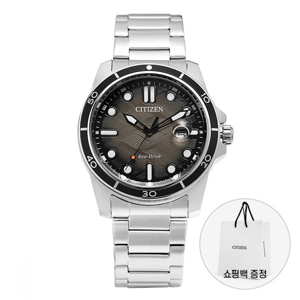 シチズン AW1816-89E マリンダイバーメンズメタル腕時計