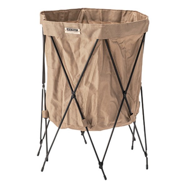 フォールディングバスケット ベージュ 幅41×奥行き41×高さ50cm MIP-98BE