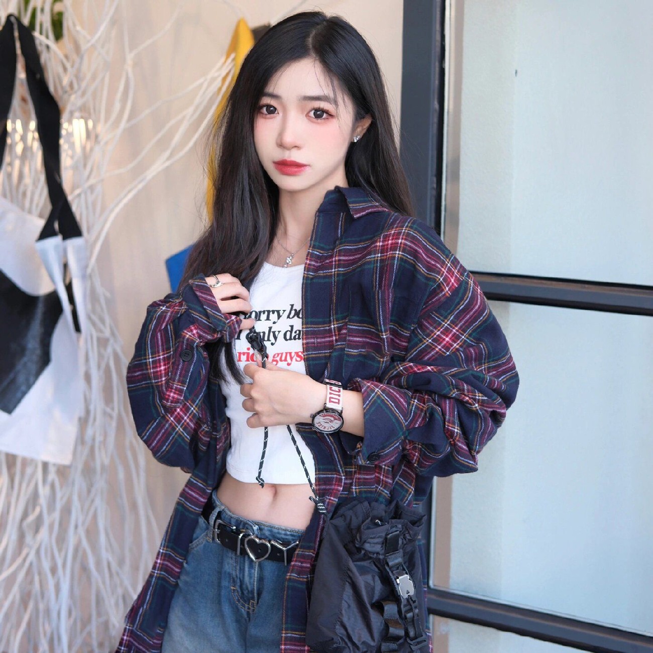 フレンチ 起毛 チェック シャツ レディース 長袖 高級 小柄 ゆったり シャツ トップス レディース おしゃれ21