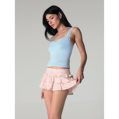 エイミーイストワール透け感のあるホワイトミニワンピース 【公式通販】