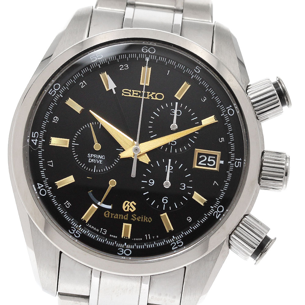 セイコー SEIKO SBGC005/9R86-0AC0 グランドセイコー クロノグラフ スプリングドライブ メンズ _951192【中古】