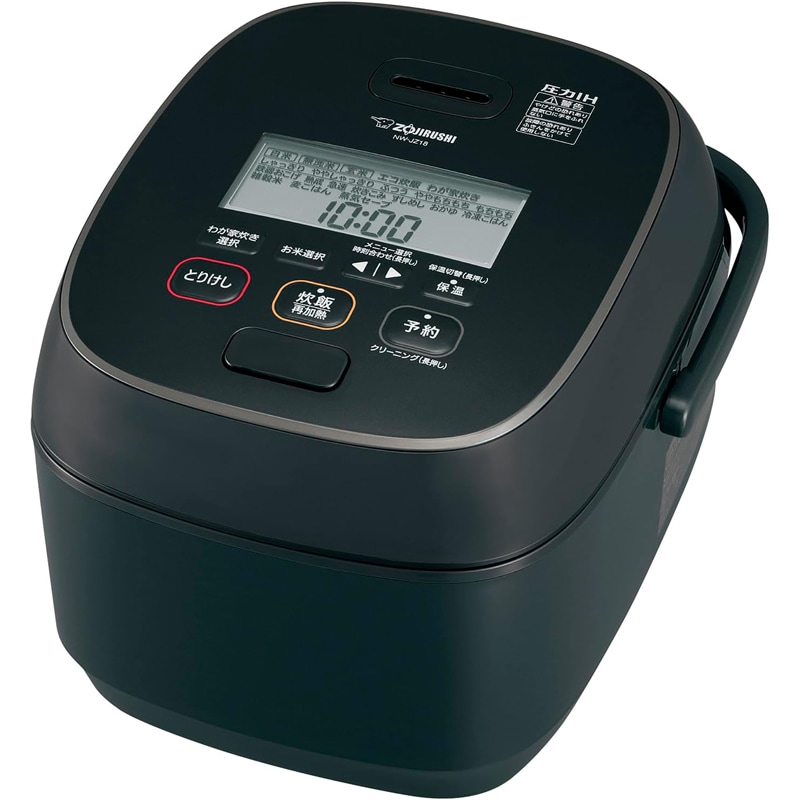 象印 ZOJIRUSHI 炊飯器 圧力IH炊飯ジャー 極め炊き ブラック 1升 NW-JZ18-BA