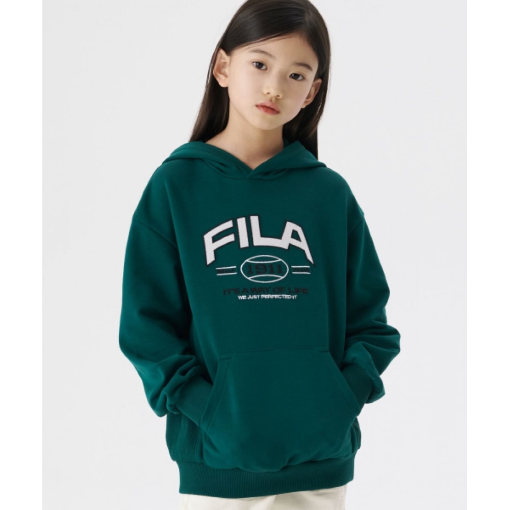 フィラキッズエッセンシャルパーカースウェットシャツ (FK2POG1102XDGN)