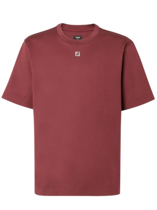FENDI Men T-Shirts FY0936ARYY F0HM6 Red