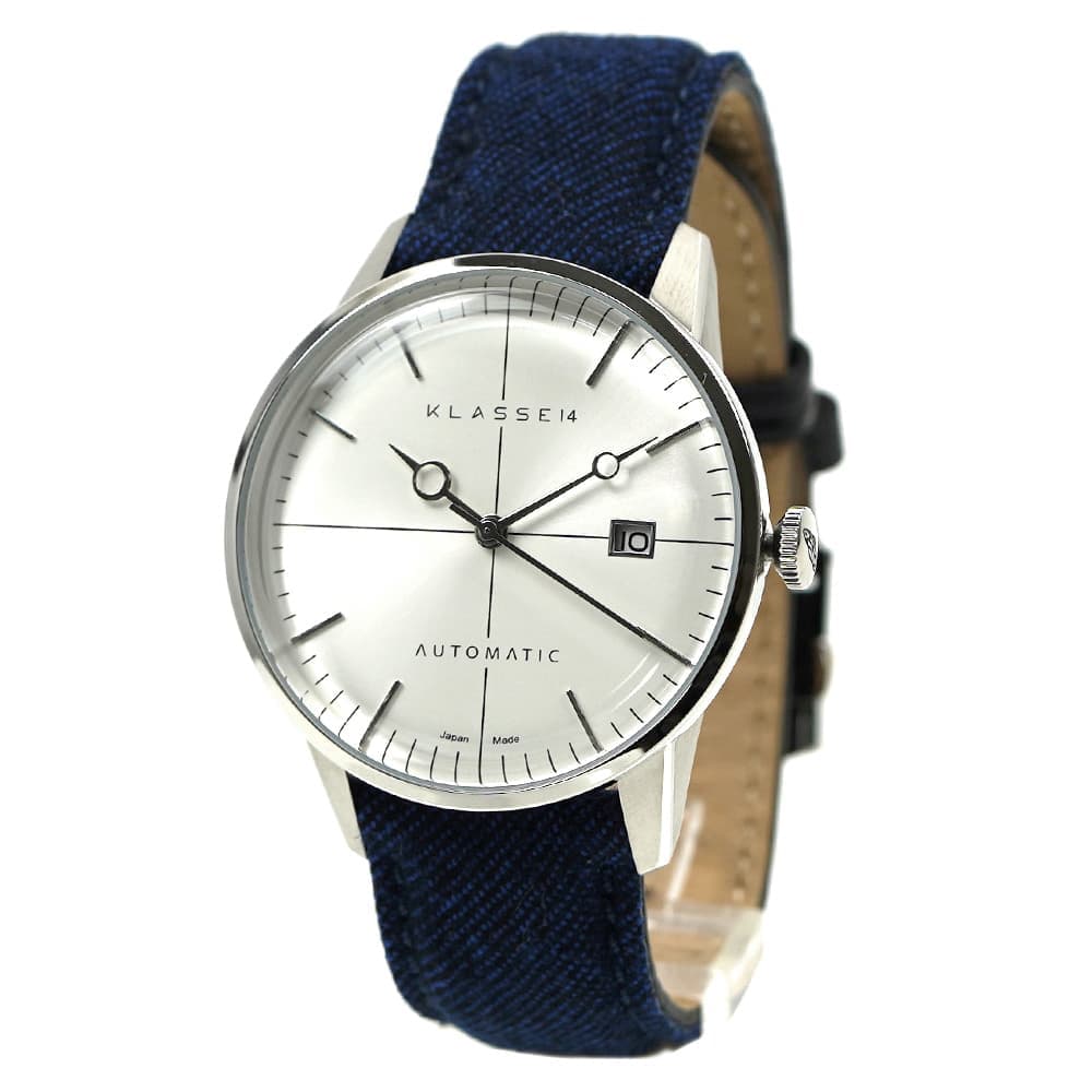 クラス14 腕時計 自動巻き 手巻き可 日付カレンダー MIYOTA製機械式薄型ムーブメント Cal.9015搭載 ドーム型レンズ Dバックル レザーベルト