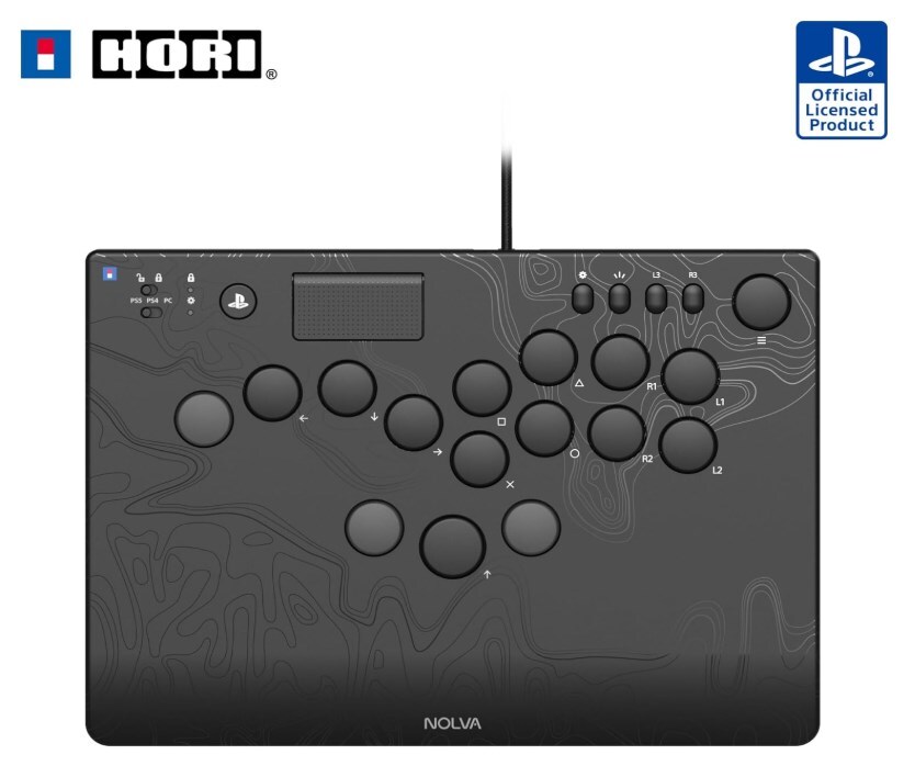 S5版 HORI NOLVA Mechanical All-Button Arcade Controller for PlayStation5, Windows PC SPF-049　547AM