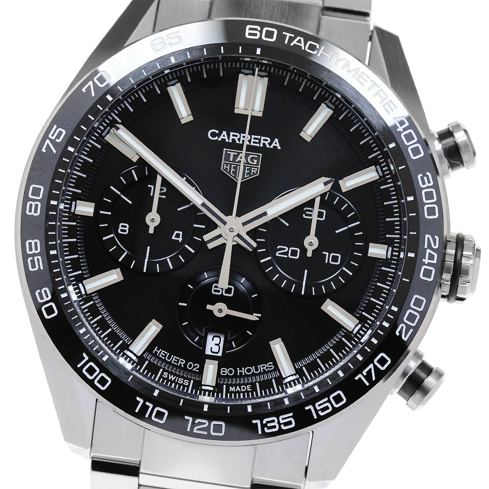 タグホイヤー TAG HEUER CBN2A1B カレラ キャリバー ホイヤー02 スポーツ クロノグラフ 自動巻き メンズ 良品 箱・保証書付き_838144【中古】