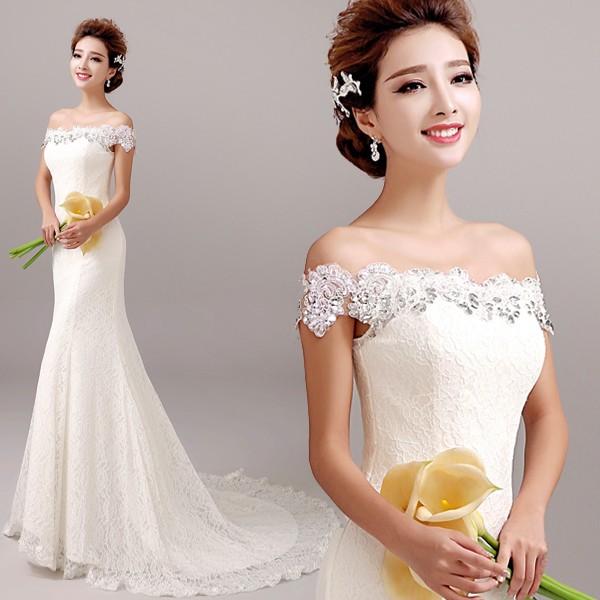 ウェディングドレス マーメイドライン ウエディングドレス 安い 花嫁 披露宴 マーメイドドレス ロングドレス 二次会 ブライダル 結婚式 大きいサイズ wedding