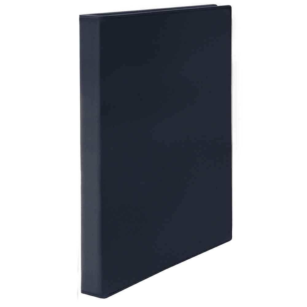 （まとめ買い）コレクト リングバインダー 本革調 A4-L KOVA A4 30穴 紺 F-950V-BL [x3]