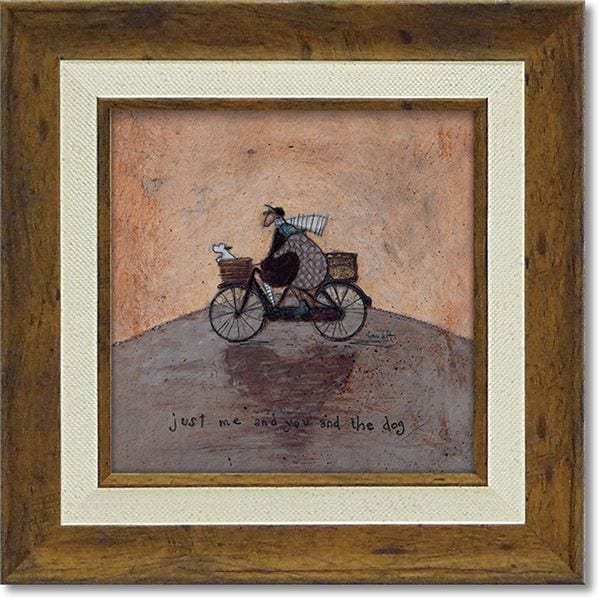 ユーパワー サム/トフト Gel 加工アートフレーム 「ボクとキミとイヌと」