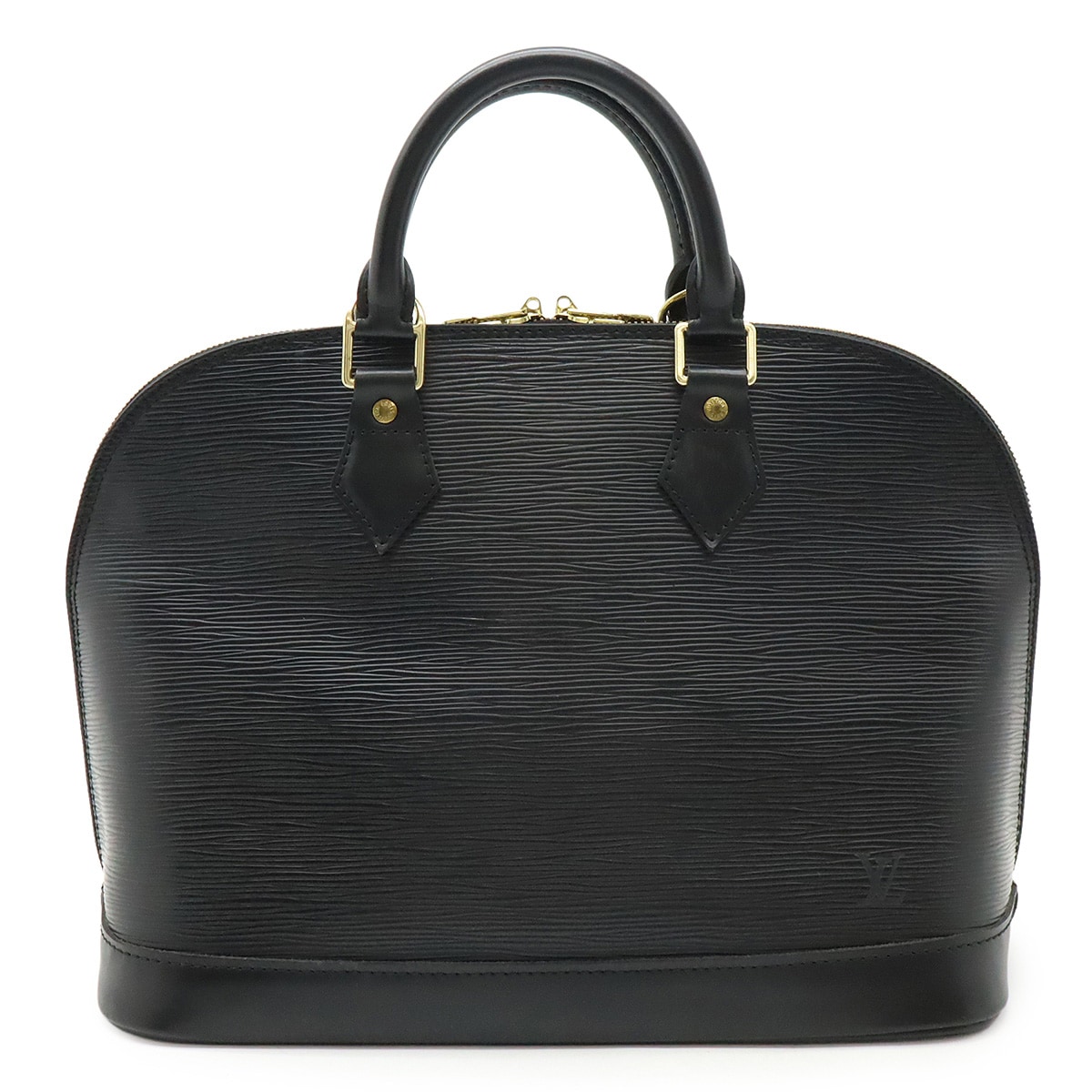 エピ アルマ ハンドバッグ レザー ノワール 黒 ブラック ゴールド金具 M5214