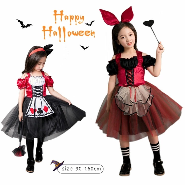 ハロウィン 衣装 子供 こども アリス パニエ チュチュ ハロウイン ハロウィン 発表会 舞台 スクール 教室 稽古 習い事 お遊戯会 ステージ イベント コンテスト パーティー 幼稚園 保育園 ハロ