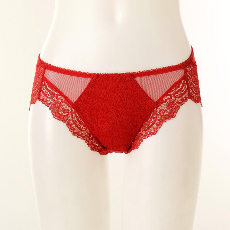 波模様 女性 レース パンティー(WPT1968A)