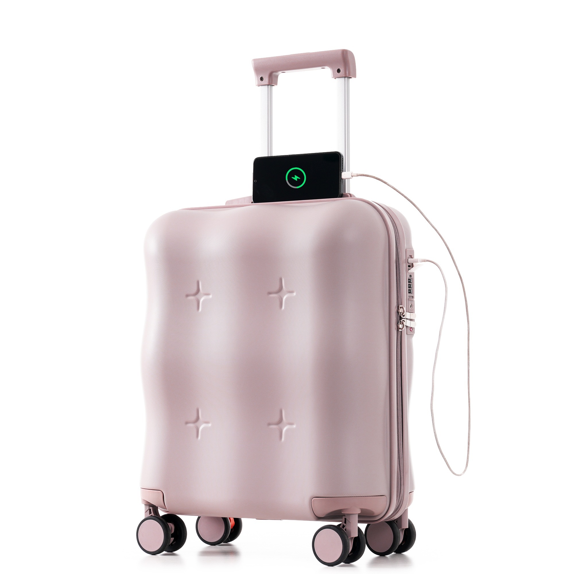 スーツケース Sサイズ キャリーバッグ キャリーケース USBポート付き ストッパー付き 小型 超軽量 軽量 大容量 かわいい ファスナー式 TSAロック搭載 360度回転 旅行 おしゃれ 人気色