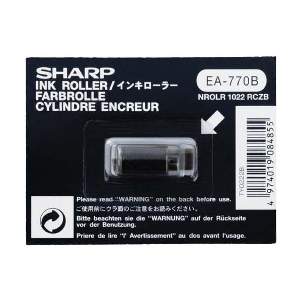 （まとめ） シャープ 電子レジスタ用インキローラ 黒TY0222B 1個 [x30セット]