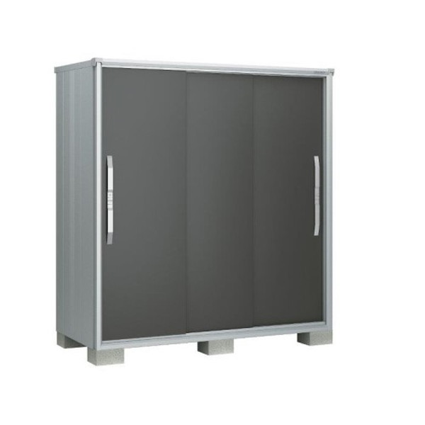 ヨドコウ ESF1805DGM グラファイトメタリック エスモ 小型物置 (3枚扉 1800×513×1614) 法人向け・配送のみ販売 メーカー直送