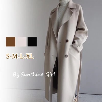WW67 韓国ファッション ロングコート3COLOR S-XL 5,121円