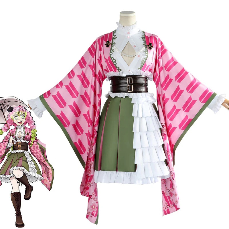 女性のための漢字みつりコスプレ衣装,アニメ衣装,かつら,ベルト,ハロウィーン,着物,女の子,5周年,大人