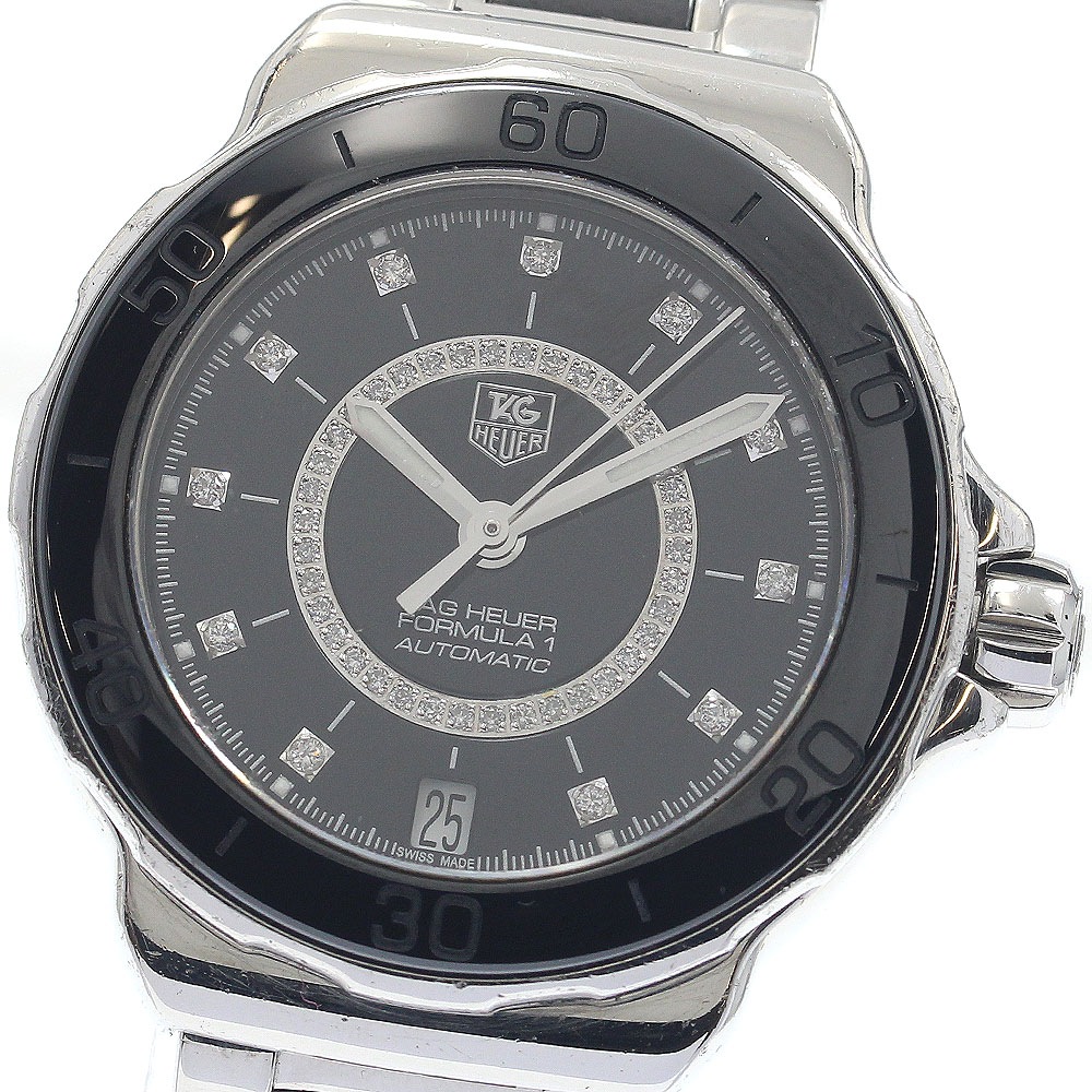 タグホイヤー TAG HEUER WAU2210 フォーミュラー1 デイト ダイヤモンド 自動巻き レディース _922769【中古】
