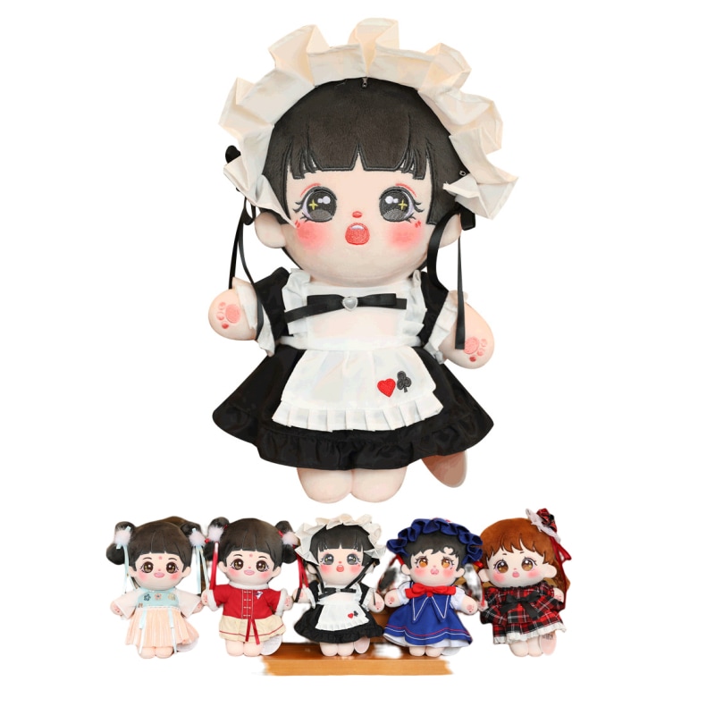 本体+服 漢服中国風の女の子 ぬいぐるみ 30cm 本体 無属性 キャラクターぬいぐるみ コットンドール 着せ替え人形 日常服人形 韓国ファッション アイドル ドールウェア 服