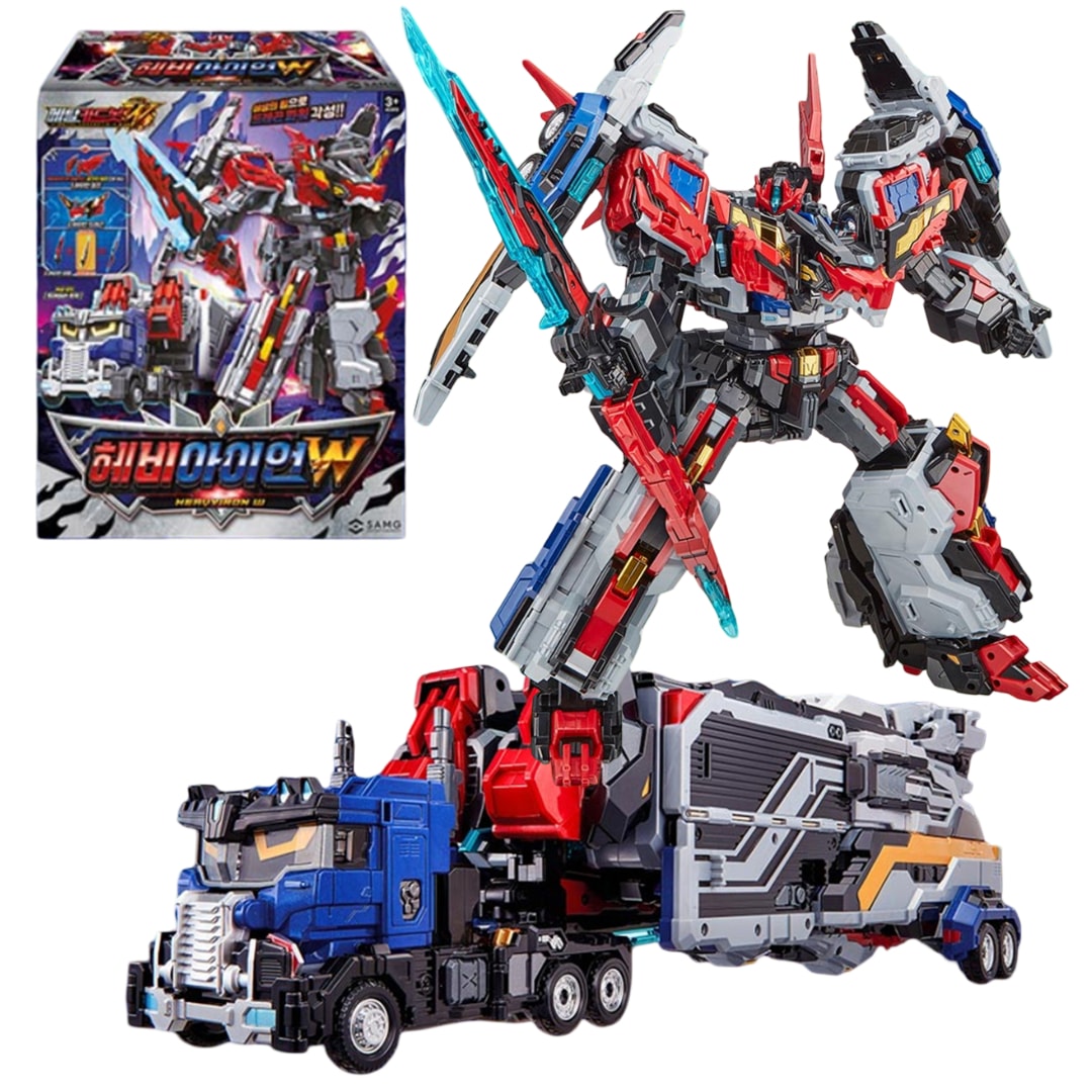 [正規品] SAMG メタルカードボットW ヘビーアイアンW 変形ロボット トラック 韓国アニメ 玩具 3歳以上 海外直送品 2025