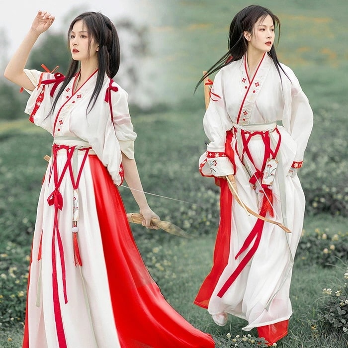 漢服 ドレス ハロウィン コスプレ 衣装 中華 民族衣装 仙女 コスチューム 素敵 花 刺繍 漢服 衣装 ふわふわ 可愛い 中華服 チャイナ服 ハロウィン コスプレ衣装 仮装 チャイナ風 COSPLA 5,172円