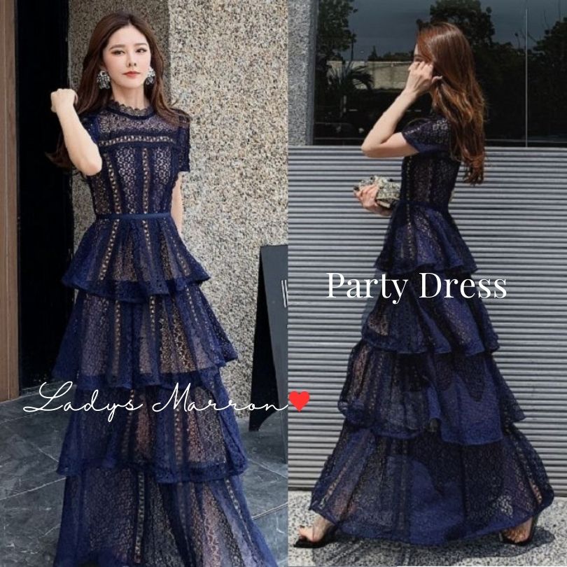 【急速出荷 2025年新作】お呼ばれドレス 結婚式 ピアノ発表会ドレス 大人 オケージョンドレス パーティードレス 韓国 イブニングドレス 結婚式お呼ばれドレス ティアードドレス ワンピース マキシド