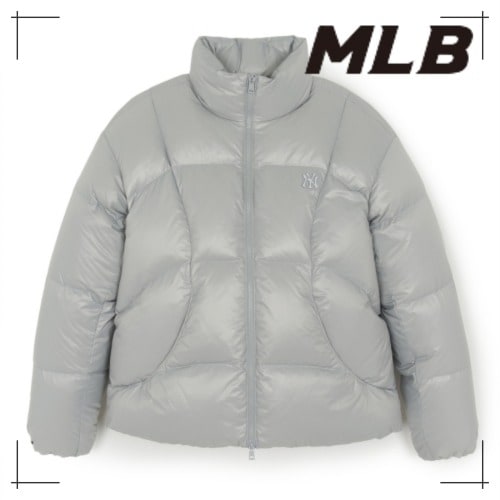 MLB公式 ダウン Curved padding NY (L.Grey)