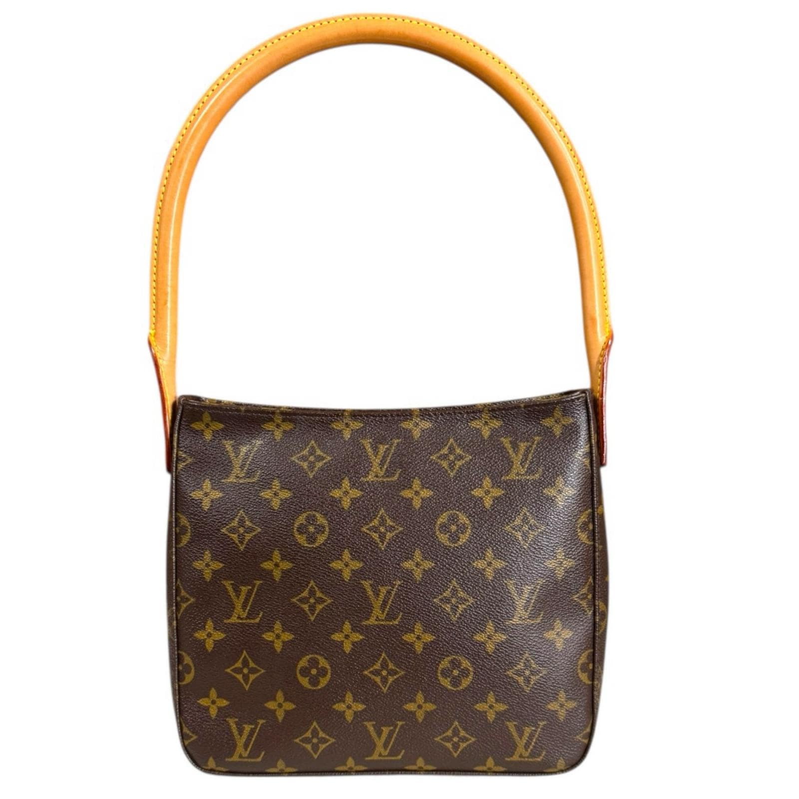 ルイヴィトン ルーピングMM モノグラム ショルダーバッグ モノグラムキャンバス M51146 ブラウン LOUIS VUITTON 中古