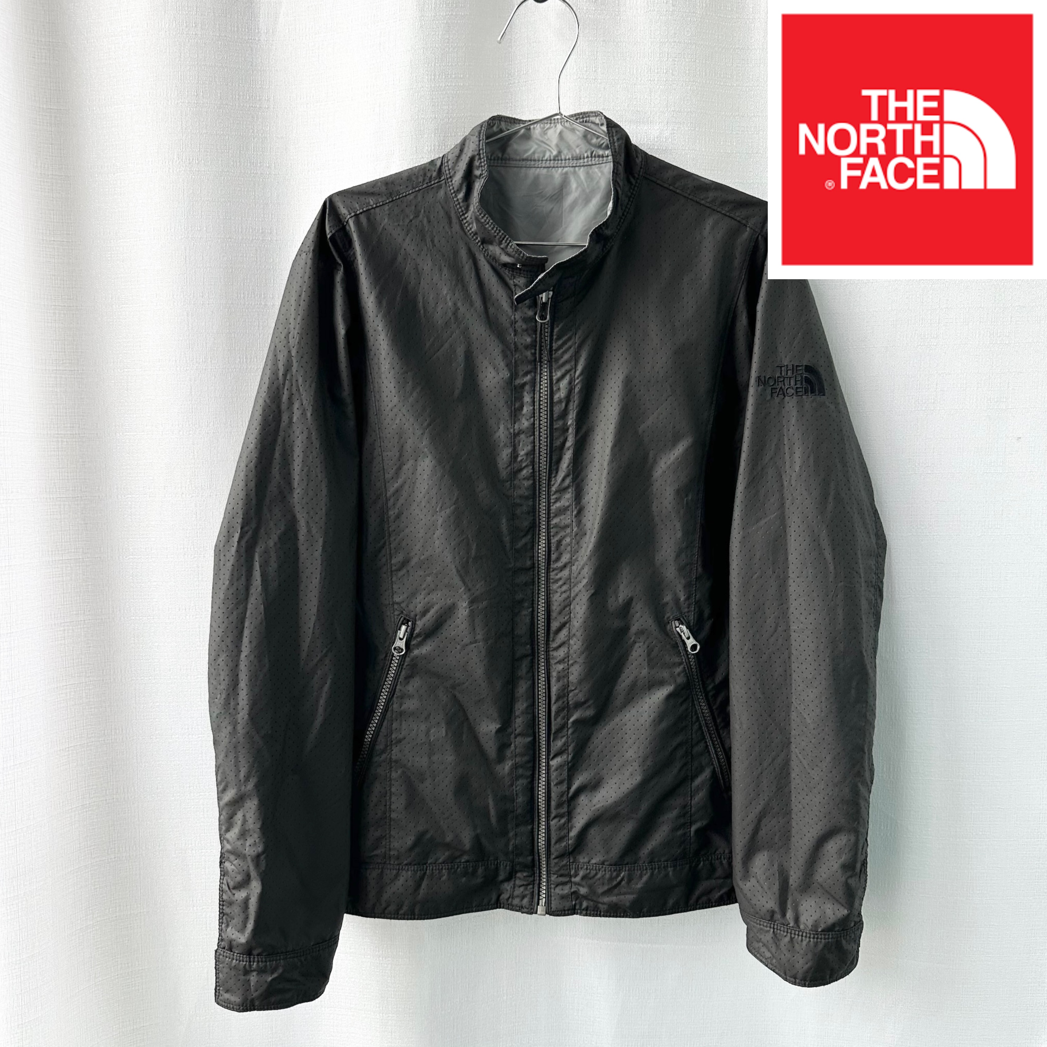 ホワイトレーベル リバーシブルジャケット ブラック×グレー Lサイズ（100）韓国限定