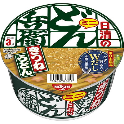 他サイト： どん兵衛 きつねうどんミニ (東) 日清食品 カップ麺 42g×12個の商品画像