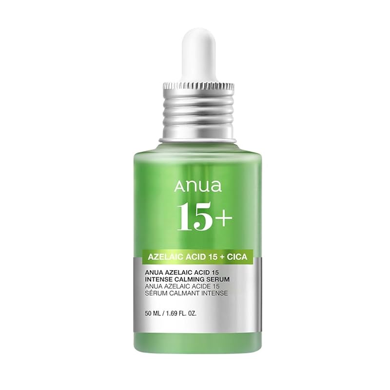 ANUA(アヌア)アゼライン酸15インテンスカーミングセラム50ml 大容量美容液 油水分バランス 皮脂 毛穴ケア cica 高密度美容液 azelaic serum 混合肌 オイリー肌 スキンケア【