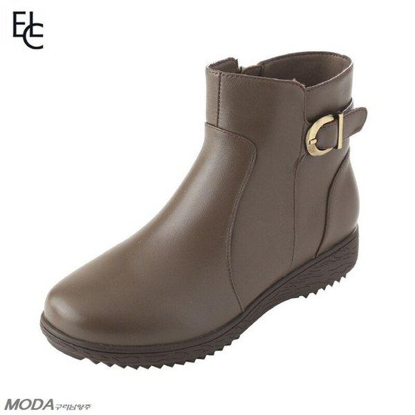 軽量クッションファー起毛アンクル女性ブーツ1XWA06XL_GN